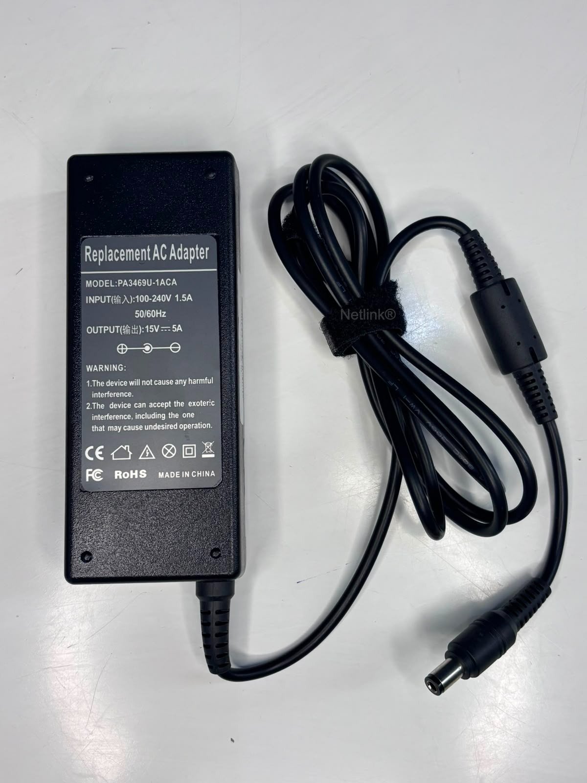 75W AC Adapter Charger 15V 5A 6.3mm*3.0mm for Toshiba Satellite Series