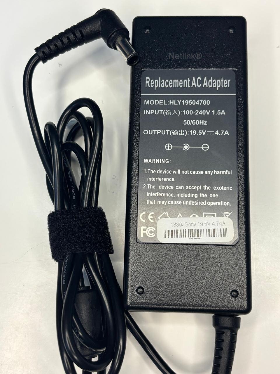 90W AC Adapter Power Supply Charger 19.5V 4.74A 6.5mm*4.4mm for SONY Notebooks