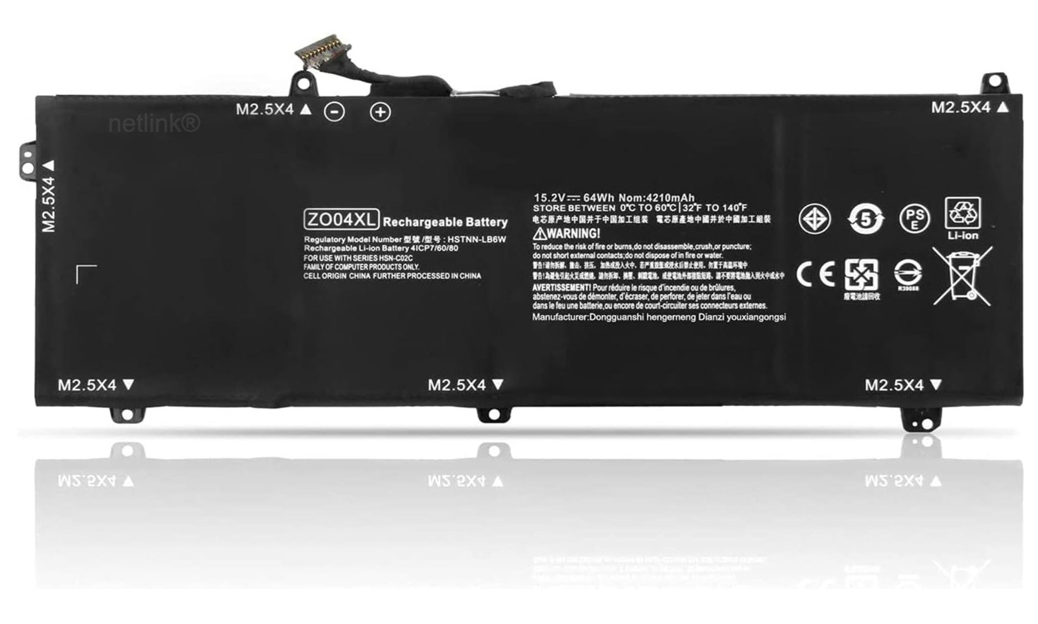 Replacement ZO04XL Laptop Battery for HP ZBook Studio G3 G4 Mobile Workstation HSN-C02C Series