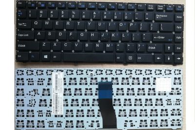 Replacement Laptop Keyboard 6-80-W9400-011-1 for Clevo Mecer W230ST W5400 W840SU W940SU