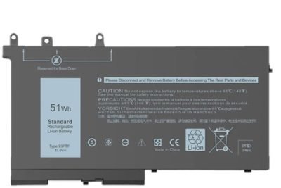 93FTF 51WH Battery For Dell Latitude 12 5280 5288 5480 5580 5590 5490 5290 5488