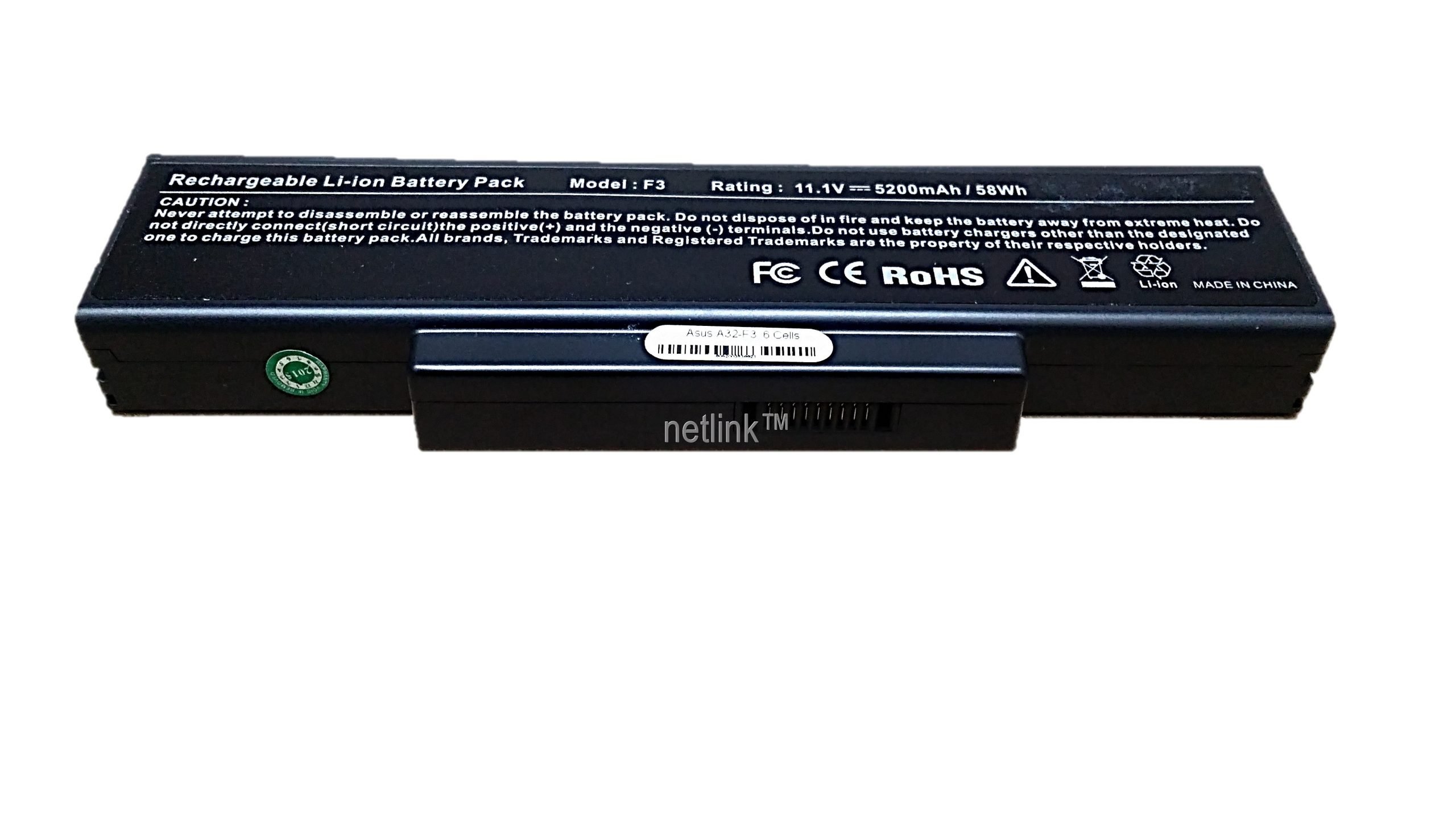 Asus A32-F3 6 Cells Lithium Battery